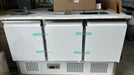 B Grade Commercial Saladette Fridge Glass Top 3 Doors  ***UNUSED*** Canmac Catering Equipment