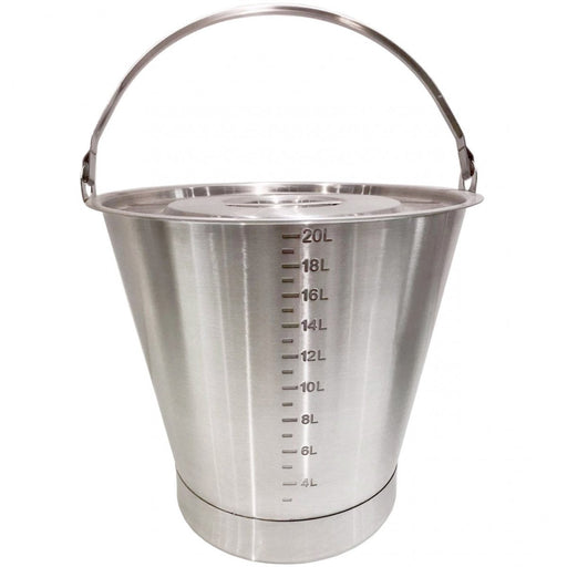 Ice Bucket with Scale 20 Litres Stainless Steel |  SBC020 Makfry