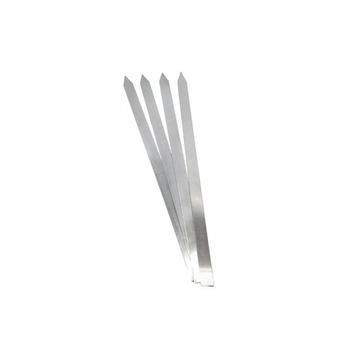 Stainless steel kebab skewers 2 cm x 46 cm, pack of 10