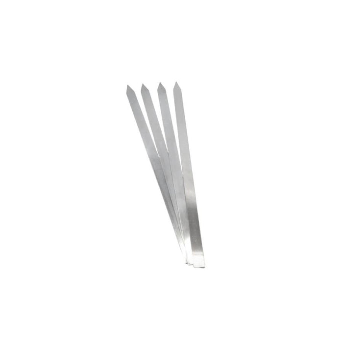 Stainless steel kebab skewers 2 cm x 46 cm, pack of 30