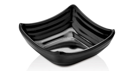 Snack Plate Plastic Dipping Bowl Black Multi-Purpose Sauce Dish Dip/Dipping Bowls Canmac