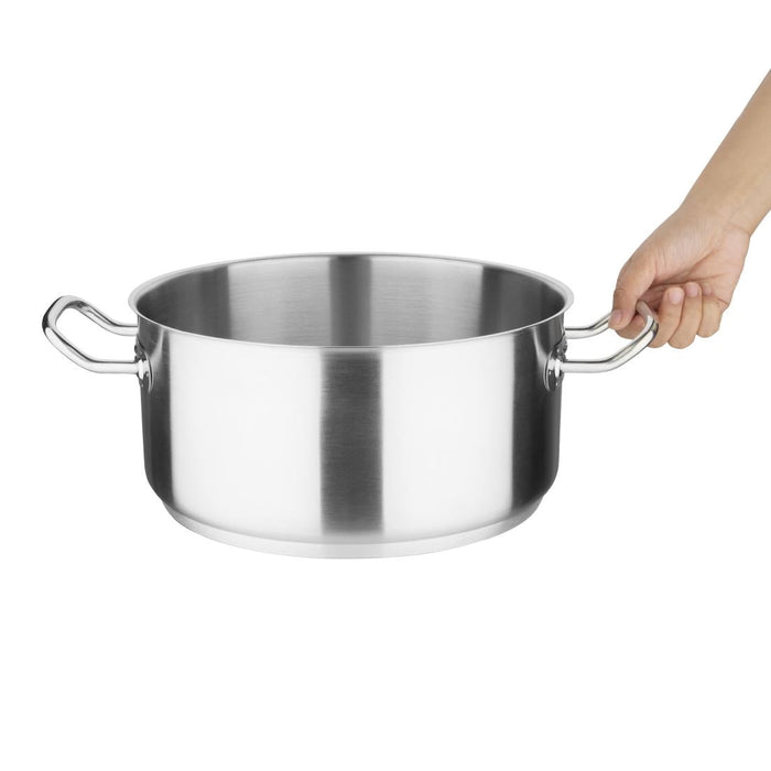 Vogue Stainless Steel Casserole Pan 28cm Vogue