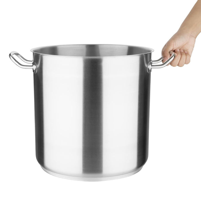 Vogue Stainless Steel Deep Stock Pot 30cm Vogue