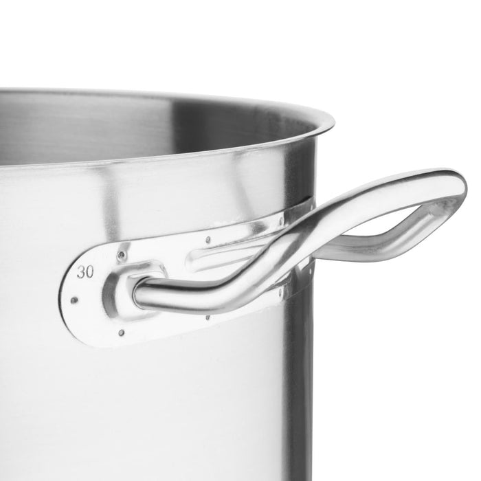 Vogue Stainless Steel Deep Stock Pot 30cm Vogue