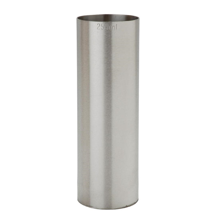 250ml measure. CE stamped. Stainless steel