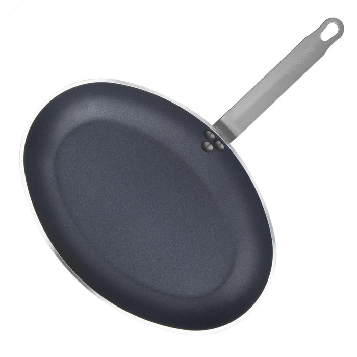 Vogue Aluminium Non-Stick Teflon Platinum Plus Oval Frying Pan 36cm Vogue