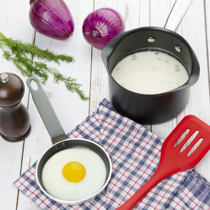 Vogue Aluminium Non-Stick Teflon Blinis Pan 12cm Vogue