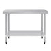 Vogue Stainless Steel Prep Table 1200mm Vogue