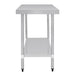 Vogue Stainless Steel Prep Table 1200mm Vogue