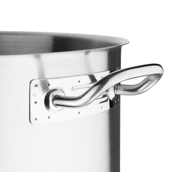 Vogue Stainless Steel Deep Stock Pot 40cm Vogue