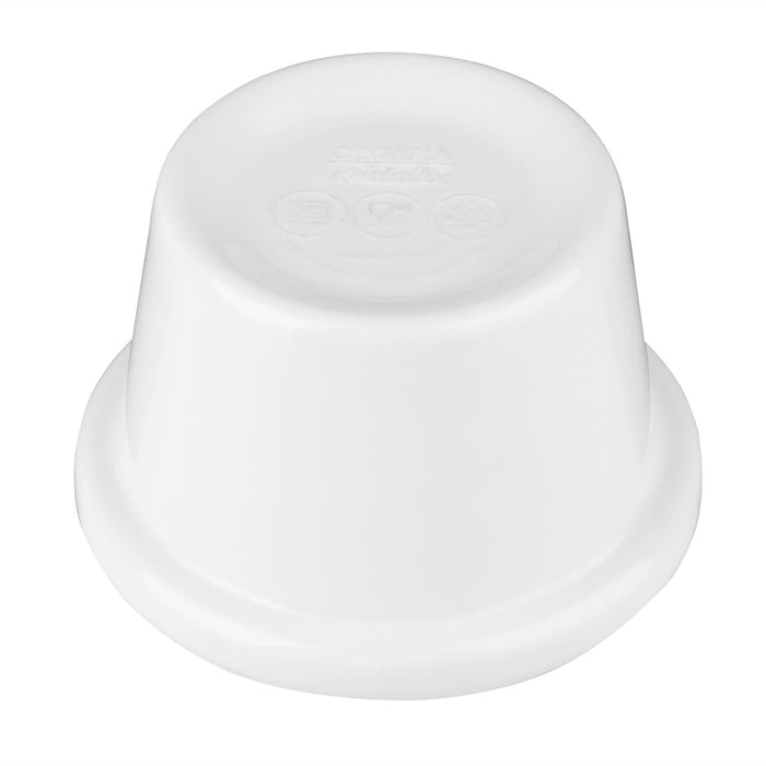 Olympia Kristallon Melamine Plain Ramekins White 63mm (12 Pack) Olympia
