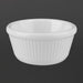 Olympia Kristallon Melamine Fluted Ramekins White 70mm (12 Pack) Olympia