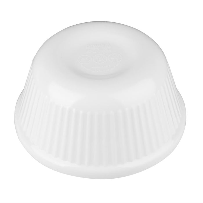 Olympia Kristallon Melamine Fluted Ramekins White 70mm (12 Pack) Olympia