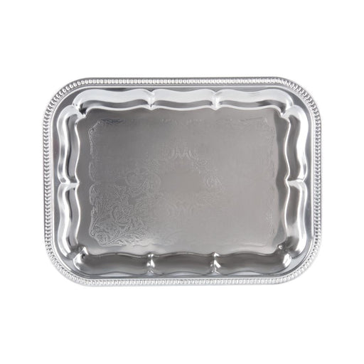 APS Semi-Disposable Party Tray 410 x 310mm Chrome APS