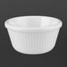 Olympia Kristallon Melamine Fluted Ramekins White 76mm (12 Pack) Olympia