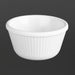 Olympia Kristallon Melamine Fluted Ramekins White 89mm (12 Pack) Olympia