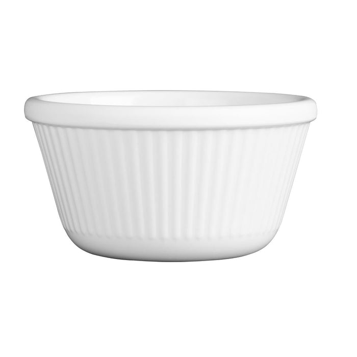 Olympia Kristallon Melamine Fluted Ramekins White 89mm (12 Pack) Olympia