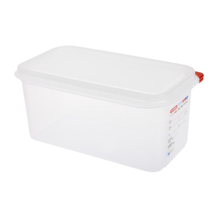 Araven Polypropylene 1/3 Gastronorm Food Container 6Ltr (4 Pack) Araven