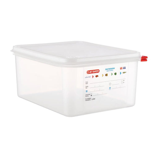 Capacity: 12.5Ltr. Material: Polypropylene. GN 1.2. Depth: 200mm. Pack quantity: 4