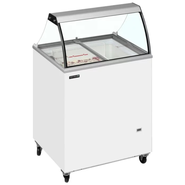 Tefcold IC200SC + CANOPY Scoop Ice Cream Display With Basket TEFCOLD