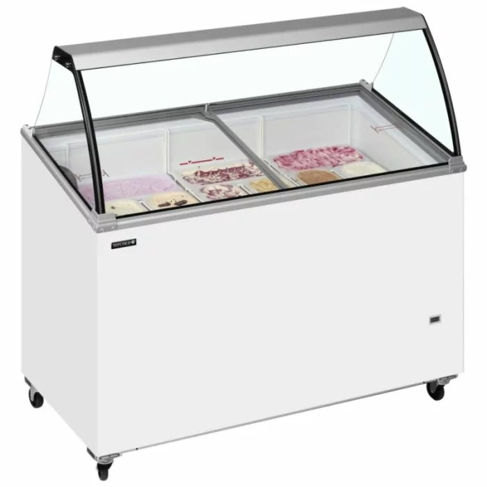 Tefcold IC400SC + CANOPY Scoop Ice Cream Display w/Baskets