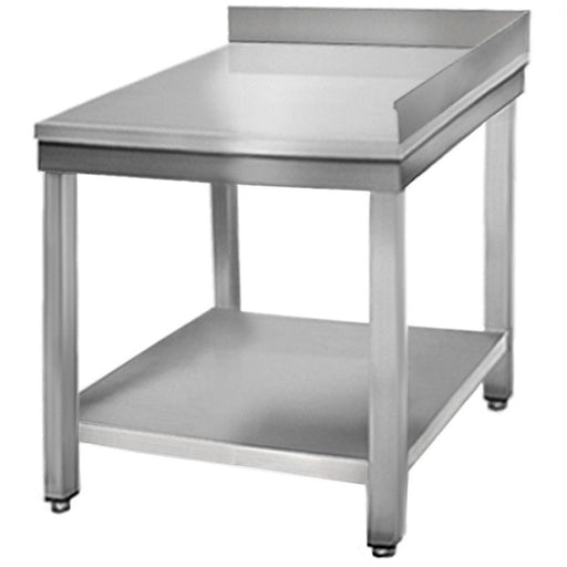 Commercial Work table Corner unit Stainless steel with Upstand 600x600x850mm |  VT66C Makfry