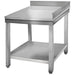 B GRADE Professional Work table Corner Stainless steel Bottom shelf Upstand back/right 700x700x950mm |  THATS77C B GRADE Makfry