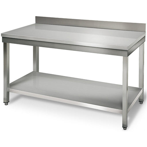 B GRADE Professional Work table Stainless steel Bottom shelf Upstand 1400x600x900mm |  VT146SLB B GRADE Makfry