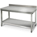 B GRADE Professional Work table Stainless steel Bottom shelf Upstand 1400x600x900mm |  VT146SLB B GRADE Makfry
