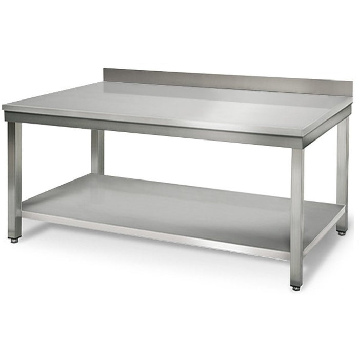 B GRADE Professional Work table Stainless steel Bottom shelf Upstand 2000x700x900mm |  VT207SLB B GRADE