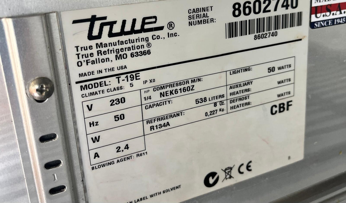 True T-19E Commercial Fridge-Refurbished Canmac Refurbished