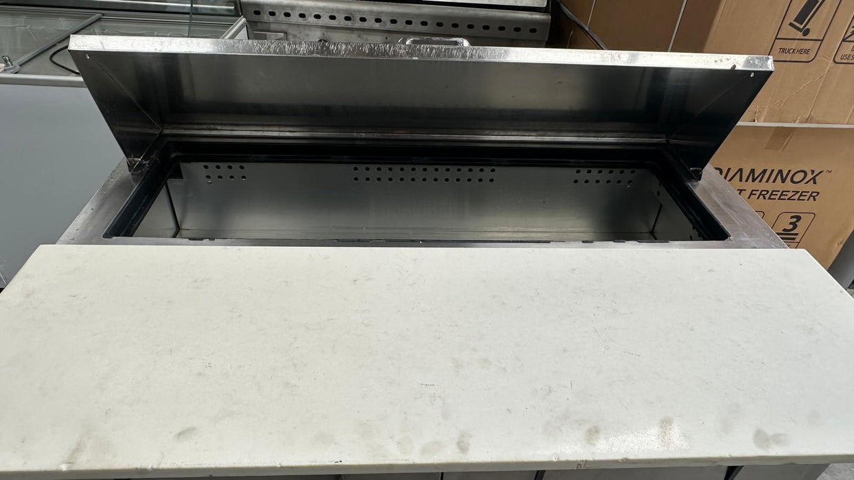 Commercial True TSSU-48-12-HC Twin Door Saladette Counter - Refurbished Canmac Catering Equipment