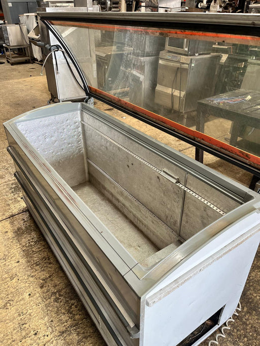 Novum 601L Glass Curve Top Display Freezer -Refurbished Canmac Refurbished