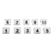 Olympia Stainless Steel Table Numbers 1-10 (10 Pack) Olympia