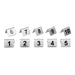 Olympia Stainless Steel Table Numbers 1-10 (10 Pack) Olympia