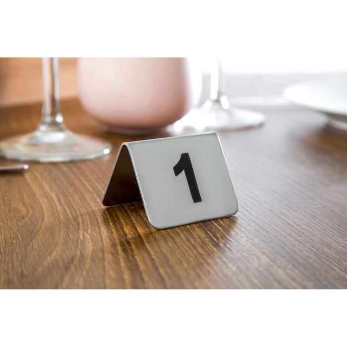Olympia Stainless Steel Table Numbers 1-10 (10 Pack) Olympia