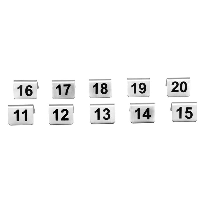 Olympia Stainless Steel Table Numbers 11-20 (10 Pack) Olympia