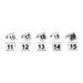 Olympia Stainless Steel Table Numbers 11-20 (10 Pack) Olympia