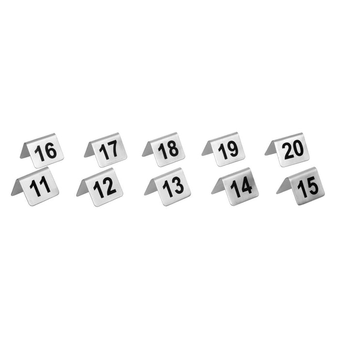 Olympia Stainless Steel Table Numbers 11-20 (10 Pack) Olympia