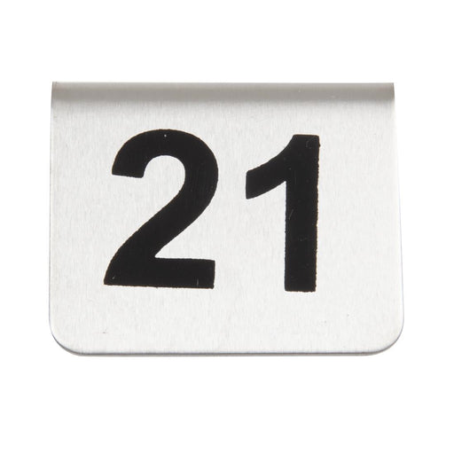 Olympia Stainless Steel Table Numbers 21-30 (10 Pack) Olympia