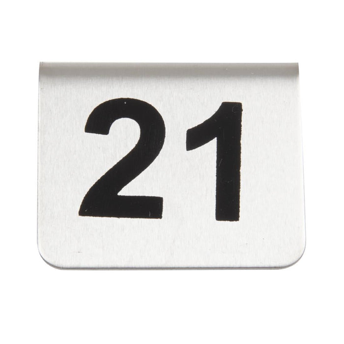 Olympia Stainless Steel Table Numbers 21-30 (10 Pack) Olympia