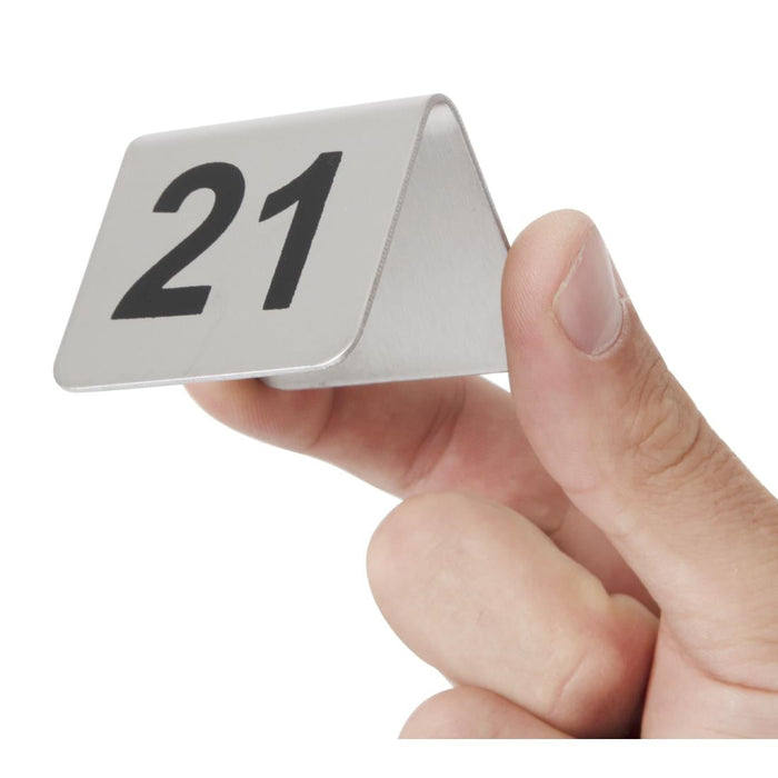 Olympia Stainless Steel Table Numbers 21-30 (10 Pack) Olympia