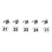 Olympia Stainless Steel Table Numbers 21-30 (10 Pack) Olympia