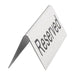 Olympia Brushed Steel Reserved Table Sign (10 Pack) Olympia