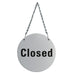 Stainless Steel Door Sign - Open and Closed Vogue