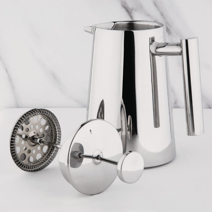 Olympia Insulated Art Deco Stainless Steel Cafetiere 6 Cup Olympia