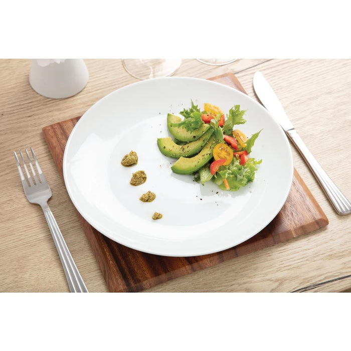 Olympia Whiteware Coupe Plates 250mm (12 Pack) Olympia