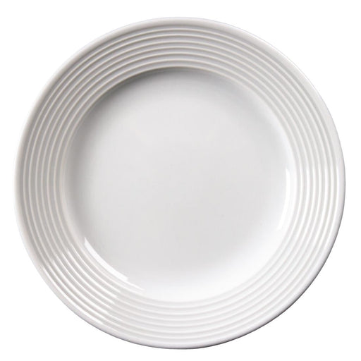 Olympia Linear Wide Rimmed Plates White 165mm (12 Pack) Olympia
