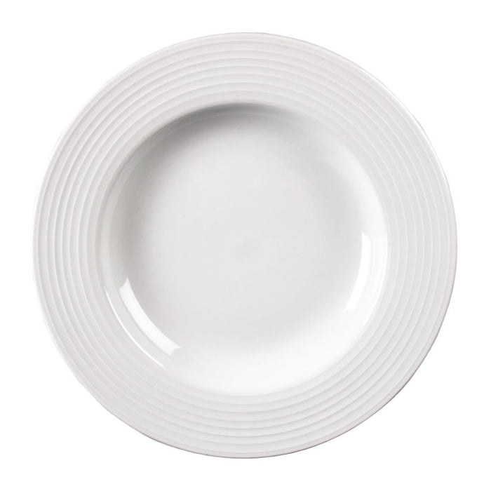 Olympia Linear Pasta Plates White 310mm (6 Pack) Olympia