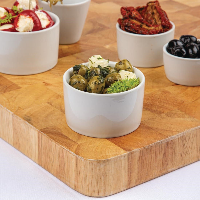Olympia Whiteware Contemporary Ramekins 80mm (12 Pack) Olympia